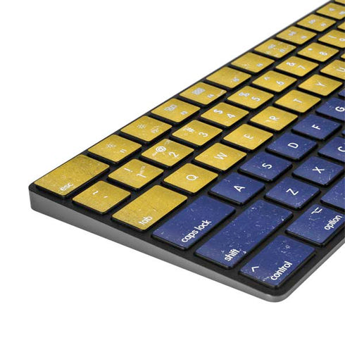 Colombia Flag Distressed Magic Keyboard with Numeric Keypad Skin